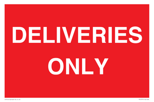 DELIVERIES ONLY